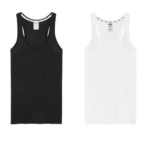 Two Victoria’s Secret PINK Racerback Tank Tops